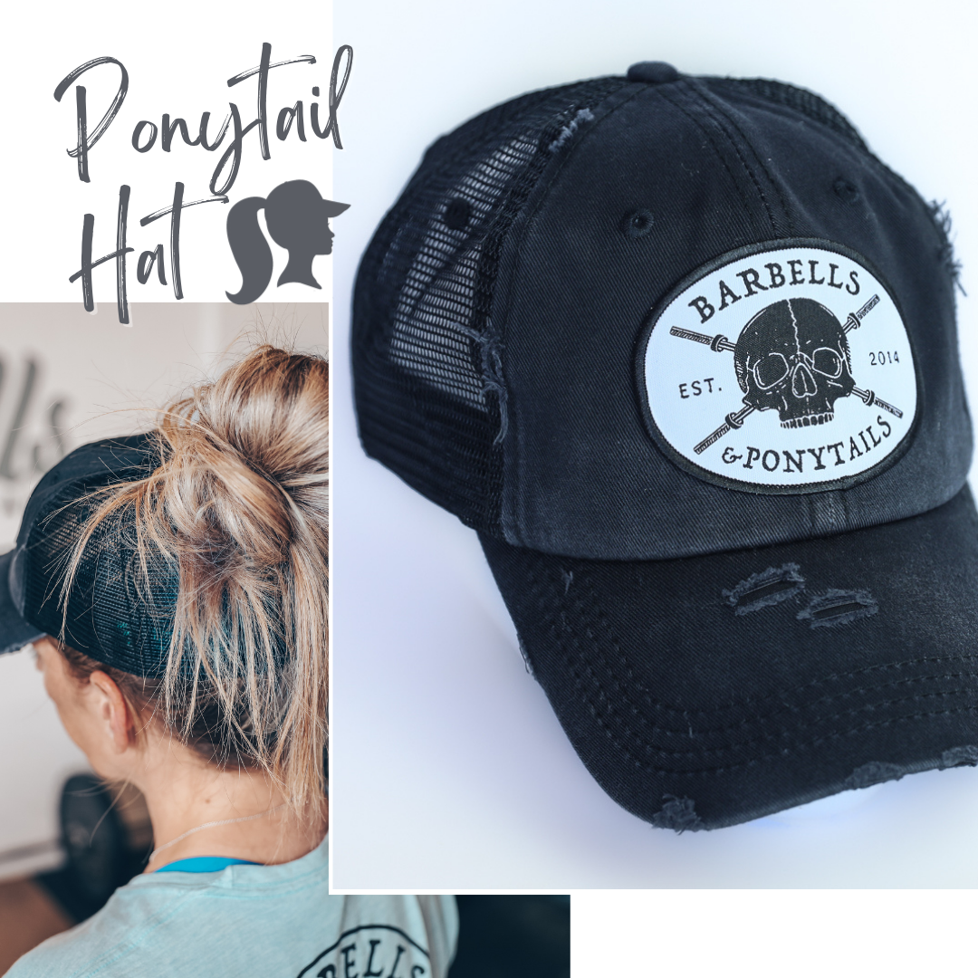 Ponytail Baseball Hat Barbells & Ponytails