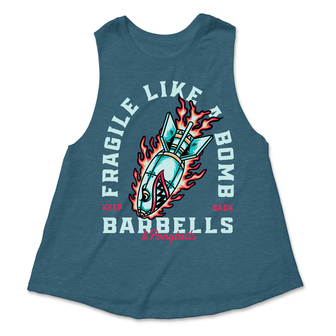Fragile Like A Bomb Racer Crop