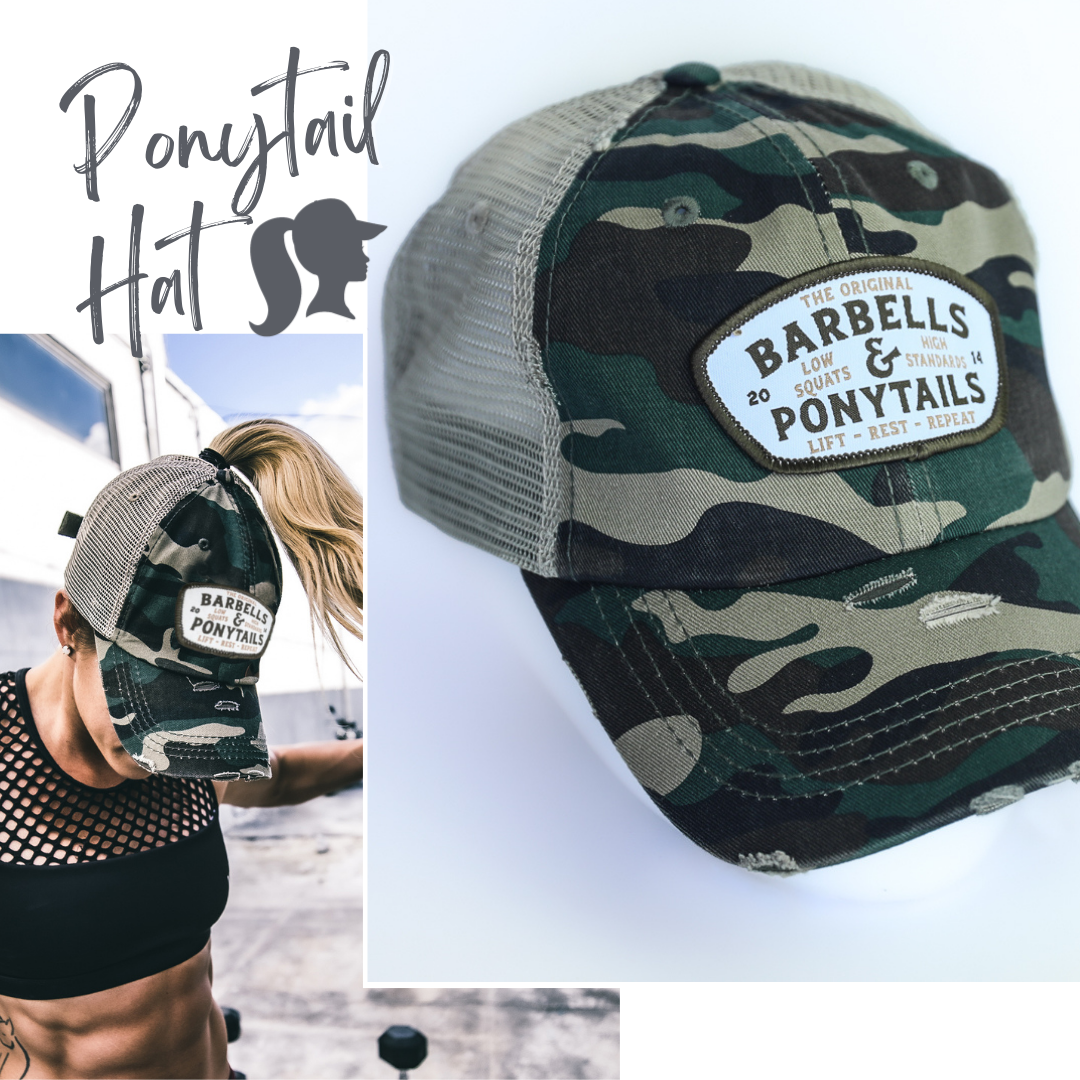 Ponytail Baseball Hat Barbells & Ponytails