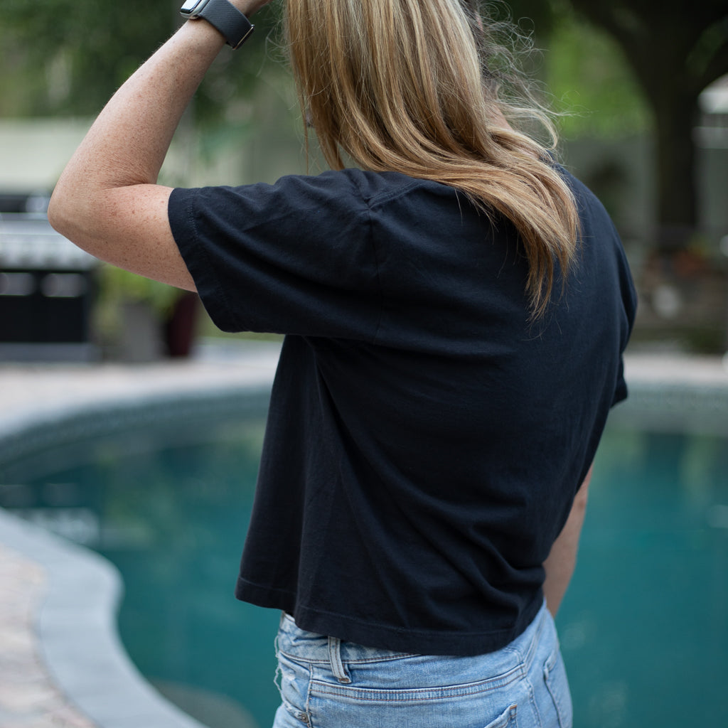 Skull Island Boxy Crop T