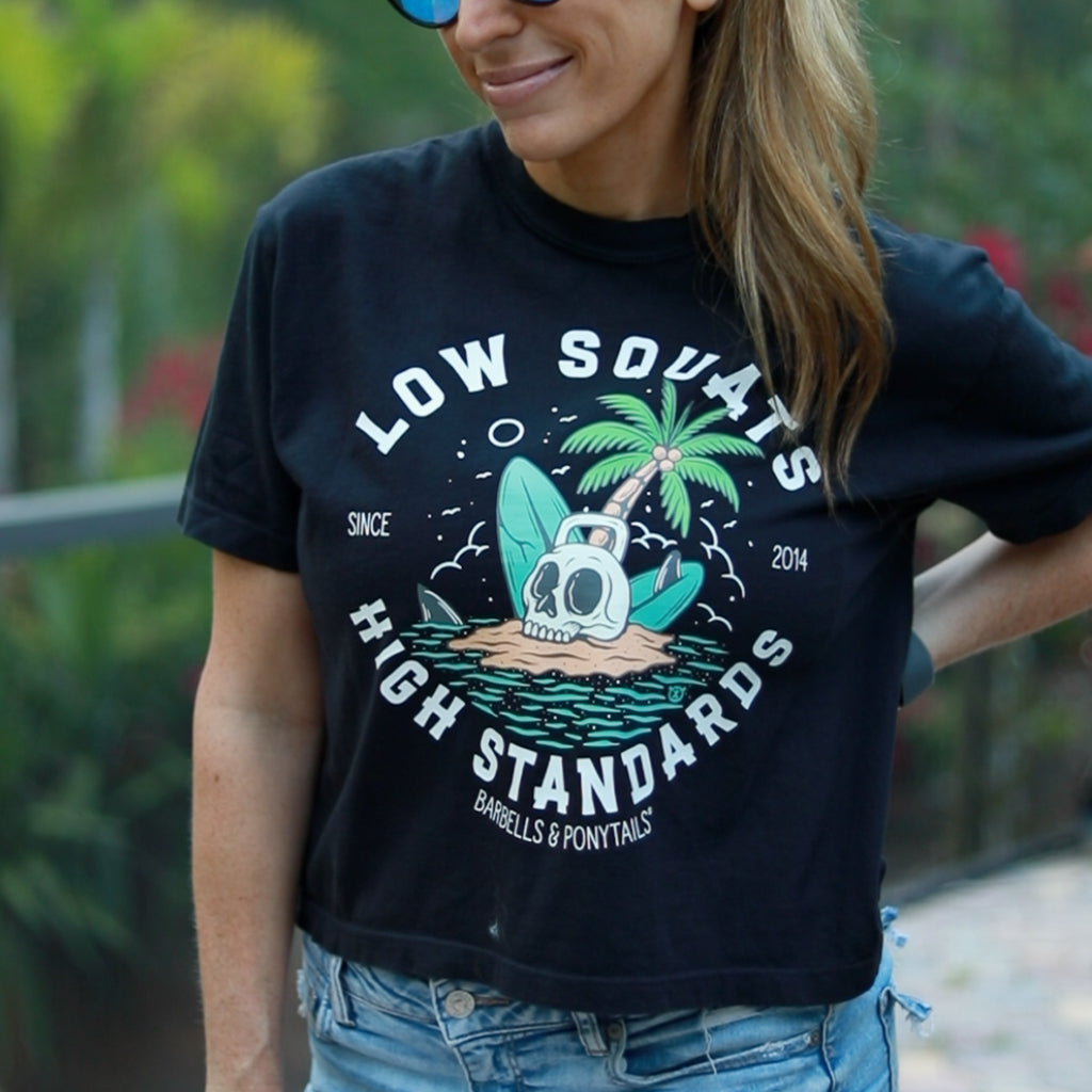 Skull Island Boxy Crop T