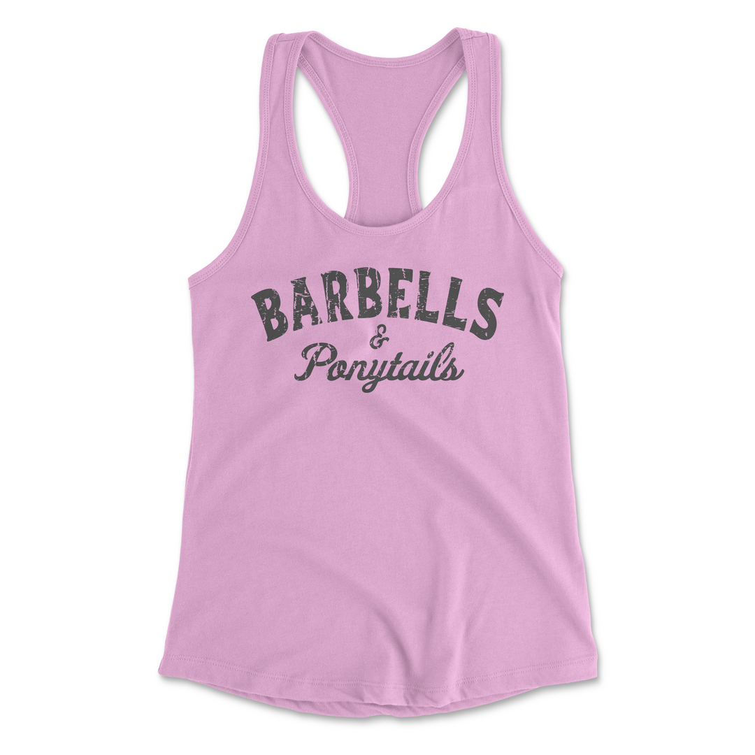 Barbells & Ponytails Racerback Tank