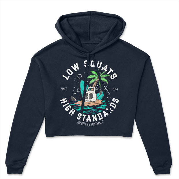 Skull Island Premium Crop Hoodie