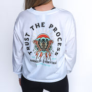 "Trust The Process" Long Sleeve Modest Crop