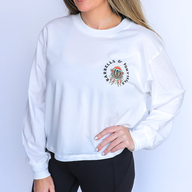 "Trust The Process" Long Sleeve Modest Crop