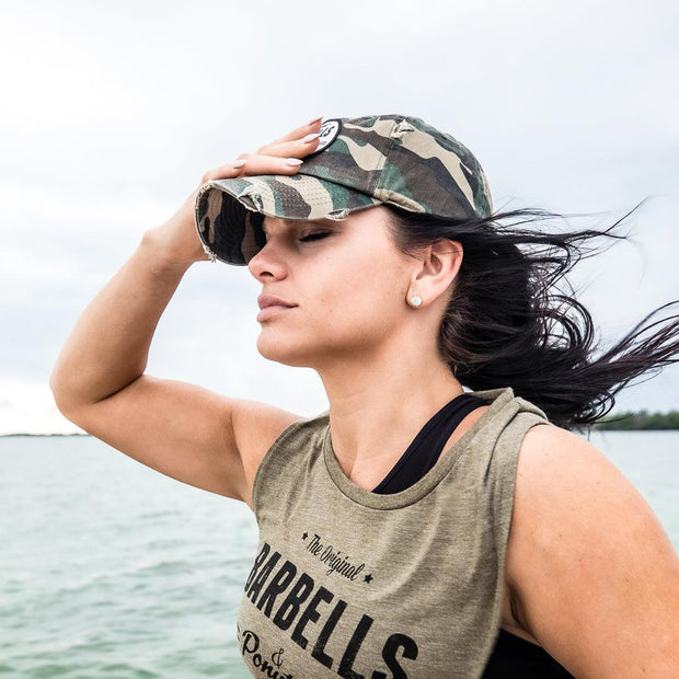 Classic Camo Baseball Hat - Barbells & Ponytails