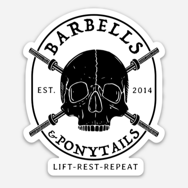 Skulls & Barbells Decal