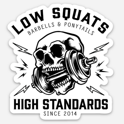 Heavy Metal | Low Squats & High Standards Decal Sticker