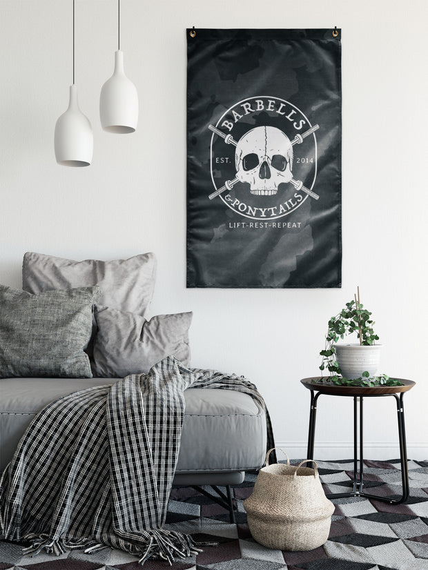 Skulls & Barbells Gym Flag