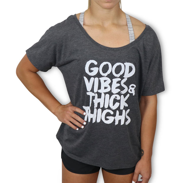 Good Vibes Off The Shoulder T