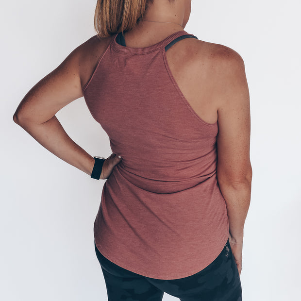 Flowy High Neck Tank – Barbells & Ponytails